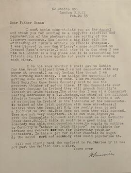 Letter from Edith Anna Œnone Somerville