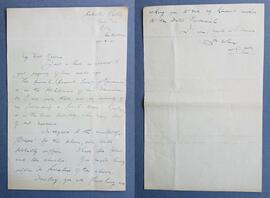 Letter from Fr. Urban Riordan