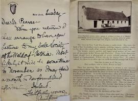 Letter to Patrick Pearse from Anna Frances Levins