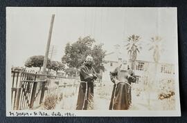 Fr. Joseph Fenelon and Fr. Peter Bowe in Watts, Los Angeles
