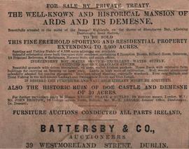 Newspaper Clippings re Sale of Ards House and Estate