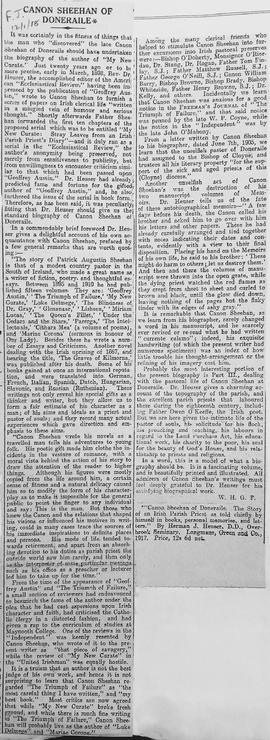 Canon Sheehan of Doneraile