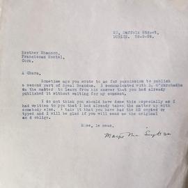 Letter from Mary MacSwiney