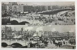 O’Connell Bridge and quays Dublin / (before and after “Sinn Fein Rebellion”)