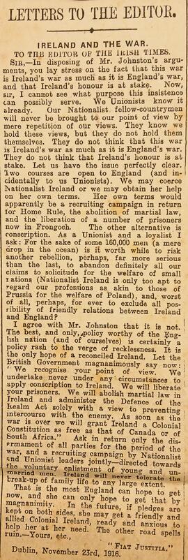 Ireland and the War
