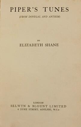 Piper’s tunes / (from Donegal and Antrim)