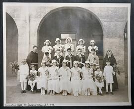 Graduation class, St. Lawrence of Brindisi School, Watts, Los Angeles