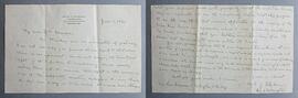 Letter from Bishop Edmond John Fitzmaurice