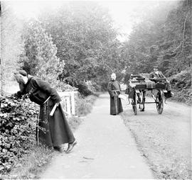 Capuchin Friars and a Jaunting Car, County Cork