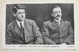 Postcard Print of Michael Collins and Arthur Griffith