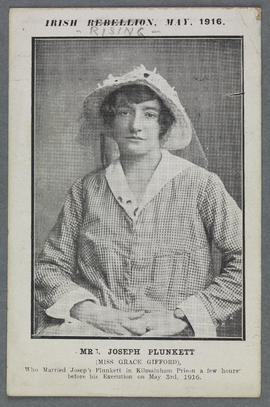 Photographic postcard print of Grace Gifford