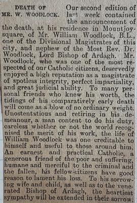 Death of William Woodlock