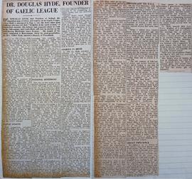 Dr Douglas Hyde, Founder of the Gaelic League