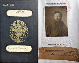 Passport of Fr. Dominic O’Connor OFM Cap.