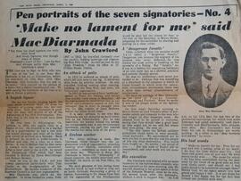 ‘Make no lament for me’ said MacDiarmada