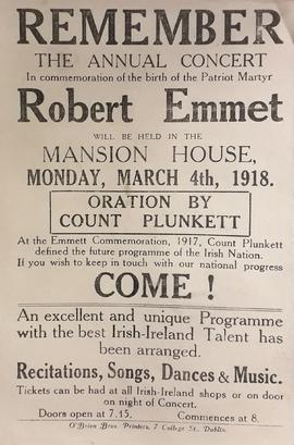 Commemoration Concert / Birth of Robert Emmet