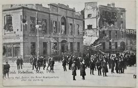 Irish rebellion May 1916 / Liberty Hall, Dublin, the rebel headquarters, after the storming