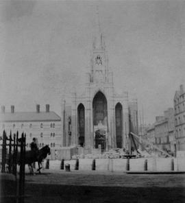 Construction of Spire and Portico of Holy Trinity Church
