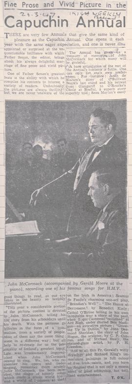 ‘Irish Weekly and Ulster Examiner’ review of ‘The Capuchin Annual’ (1946-7)
