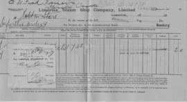 Limerick Steamship Company - receipt