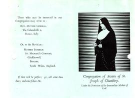 Congregation promotional leaflet
