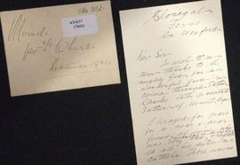 1846034 Houben, C.P., Charles; Blessed: Cures reported to Vice-Postulator: