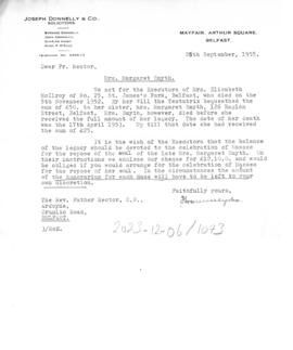 Margaret Smyth estate - Joseph Donnelly & Co Solicitors