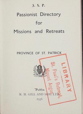 Missions and Retreats: Bound Volumes: