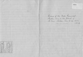 Anglo-Hibernian (St. Joseph's) Province 6th (1872) Provincial Chapter  Decrees