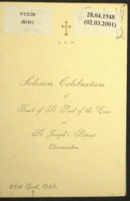 St. Joseph's Retreat, Cloonamahon: Collooney: