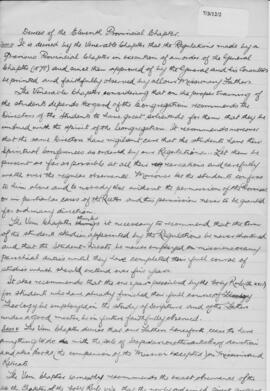 Anglo-Hibernian (St. Joseph's) Province 11th (1887)  Provincial Chapter  Decrees