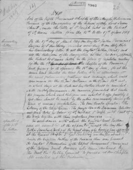 Anglo-Hibernian (St. Joseph's) Province 5th (1869) Provincial Chapter  Acta  Official Record of proc