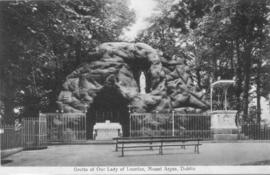 Postcard size view of the Lourdes Grotto at Mount Argus