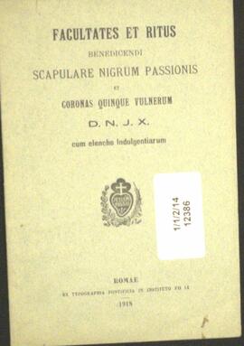 Fr. Gerald  O'Boyle C.P.  1904015    Faculties and   Rites  1918