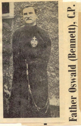 Clipping from Cross, photo accompanying obituary