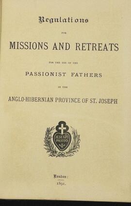 Missions and Retreats: Bound Volumes: