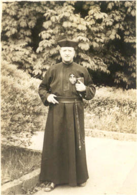 Photo of Fr. Casimir, alone, in habit