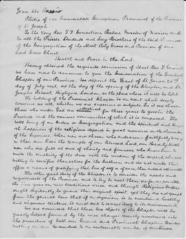Anglo-Hibernian (St. Joseph's) Province 20th (1914) Provincial Chapter  Convocatory Letter