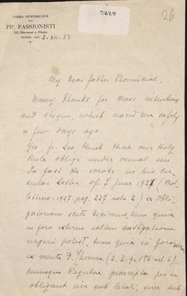 Missions and Retreats; Miscellaneous Documents: