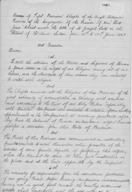 Anglo-Hibernian (St. Joseph's) Province 5th (1869)  Provincial Chapter  Decrees )