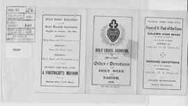 Forty hours Easter 1922