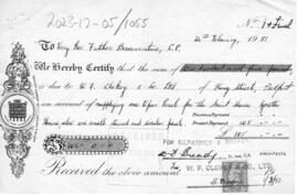 Cheque from Bready