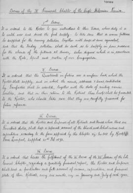 Anglo-Hibernian (St. Joseph's) Province 9th (1881)  Provincial Chapter  Decrees