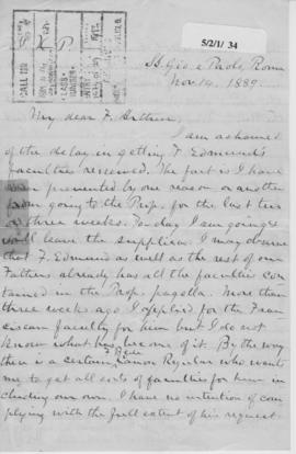 Holy Cross Retreat: Ardoyne; Belfast:Dispute with Bishop McAllister: 1866025 Arthur Devine: 1815005
