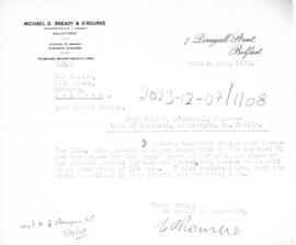 Jane M. O' connel estate - Michael g. Bready & O' Rourke