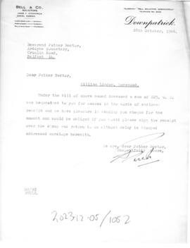William LInden estate - Bell & Co solicitors